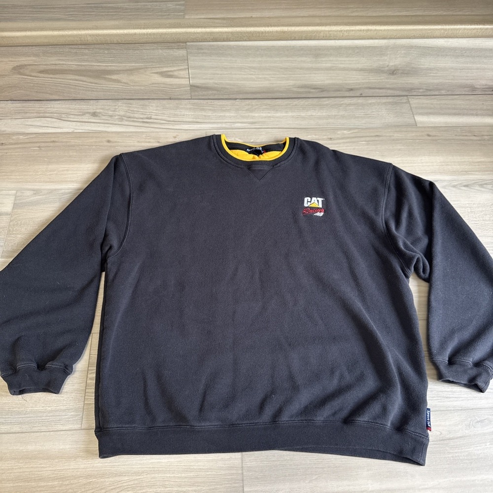 Vintage Cat Racing Crewneck Sweatshirt Size 2XL 90s NASCAR